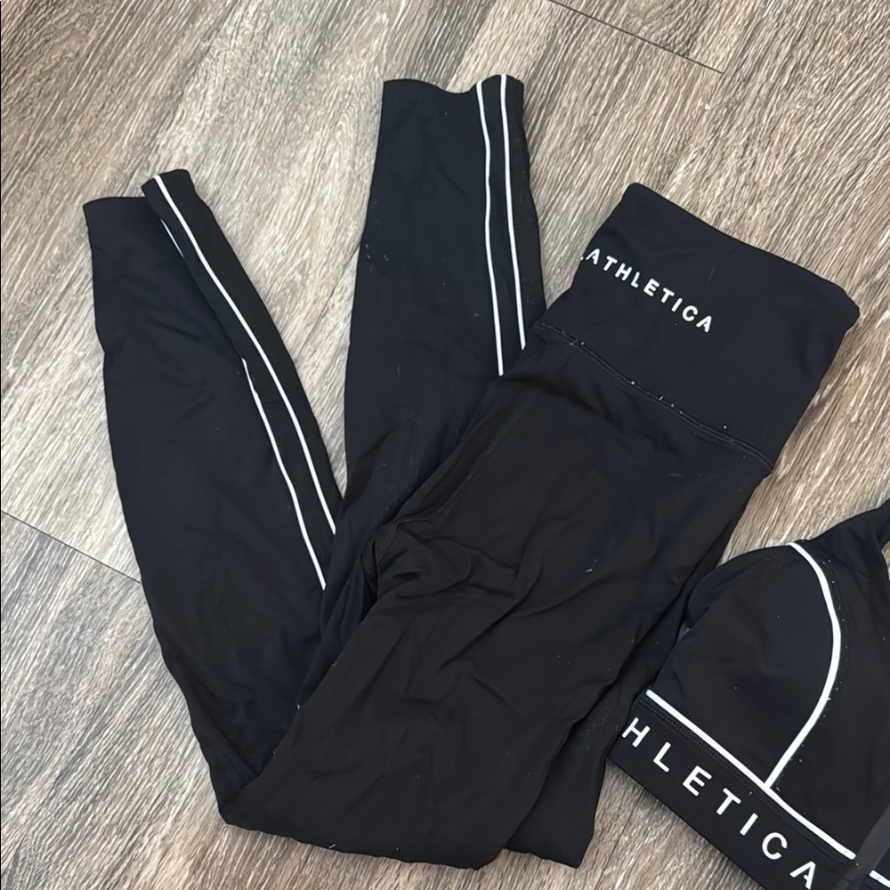 AJE Athletica Black Sports Bra & leggings set